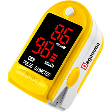 Black Finger Pulse Oximeter DP100 by Dagamma